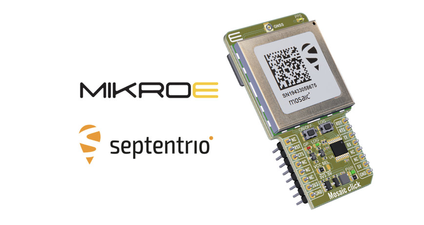 Septentrio mosaic™ GPS/GNSS now also available in MIKROE Click board™ ecosystem